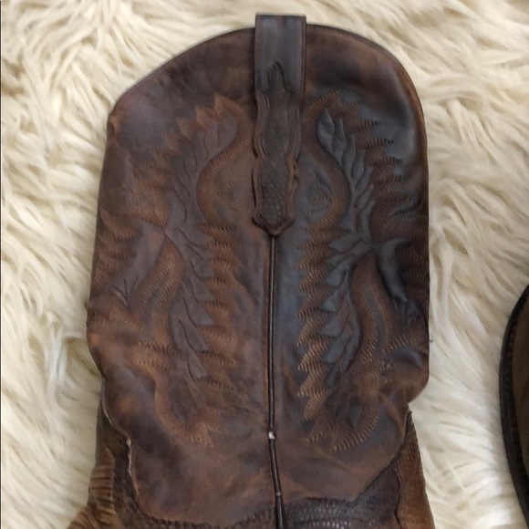 DAN POST 100% Genuine Teju Lizard Cowboy Boots - Picture 4 of 8